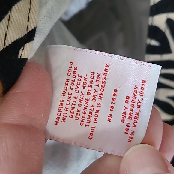 💥3for$12💥 Ruby Rd women's dark tropical floral denim jacket size 12 - Picture 5 of 6